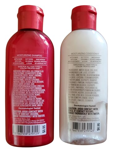 Bath and Body Works Japanese Cherry Blossom Travel Size Shampoo and Conditioner Set of 2