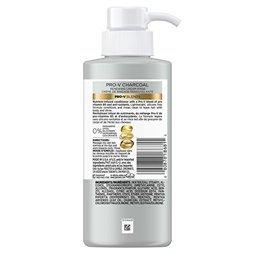 Pantene Pro-v Blends Charcoal Conditioner, 10.1 Fluid Ounce