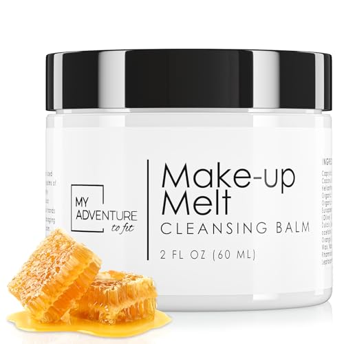 My Adventure to Fit Make up Cleansing Balm - Makeup Remover Melting Balm & Moisturizer Face Cream - Made in The USA Hydrating Facial Cleanser & Makeup Products for Women (2fl oz)