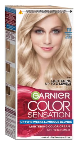 GARNIER - COLOR SENSATION - Permanent hair coloring cream - 111 Silver Ultra Blond