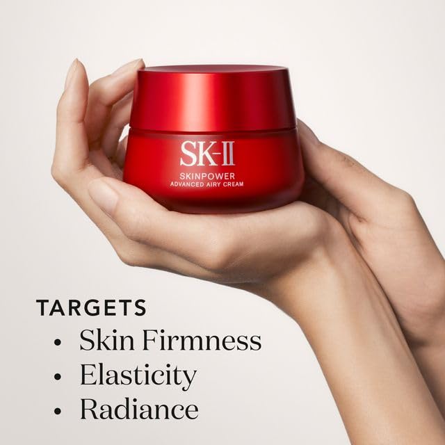 SK-II SKINPOWER Airy Face Cream - Anti Aging Wrinkle Cream for Oily & Dry Skin - Antioxidant-Rich Formula to Help Protect Skin While Improving Firmness & Elasticity (1.7 oz)
