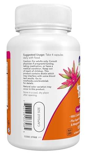 NOW Foods Supplements, Eve™ Women's Multivitamin with Cranberry, Alpha Lipoic Acid and CoQ10, plus Superfruits - Pomegranate, Acai & Mangosteen, Iron-Free, 120 Veg Capsules