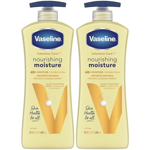 Vaseline Intensive Care Essential Healing Body Lotion, Moisturize Dry Skin, Proven Effective Healing Skin Care, Noticeably Healthier Looking Skin, 20.3 oz Pump Bottle 2 Pack