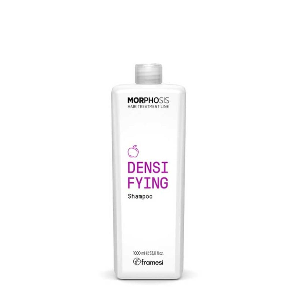 Framesi Morphosis Densifying Shampoo 33.8 fl oz, Strengthens Hair, For Sensitive Scalps, Natural Ingredients, Color Safe