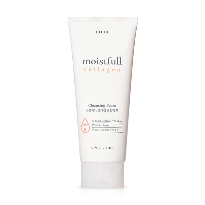ETUDE HOUSE Moistfull Collagen Cleansing Foam 150ml (Old Version) | Facial Cleanser | Moist and bouncy bubble foam cleanser moisturizes skin | Skin Cleanser