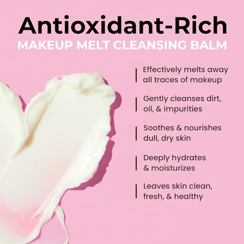 My Adventure to Fit Make up Cleansing Balm - Makeup Remover Melting Balm & Moisturizer Face Cream - Made in The USA Hydrating Facial Cleanser & Makeup Products for Women (2fl oz)