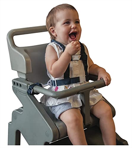 Baby Buddy Deluxe Safety Harness, with Adjustable Tether and Chair Restraint Straps, for Ages 9 Months to 4 Years, Black, 4 Piece Set