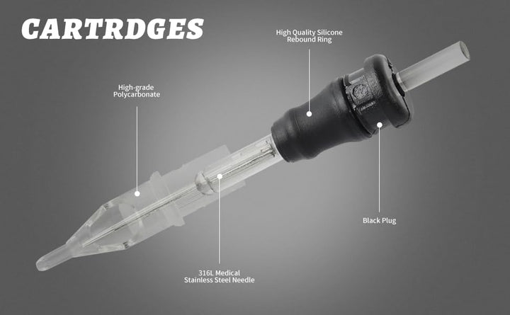 Zombee Disposable Tattoo Needle Silicon Cartridge 20Pcs (1207CM)