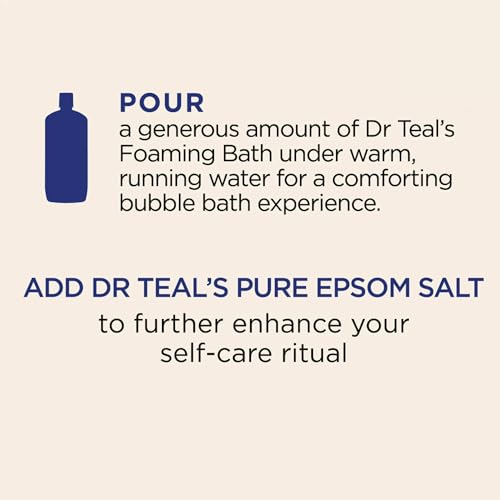 Dr Teal's Cozy Vanilla Season Comfort Pure Epsom Salt Soak and Cozy Vanilla Season Foaming Bath Duo Pack