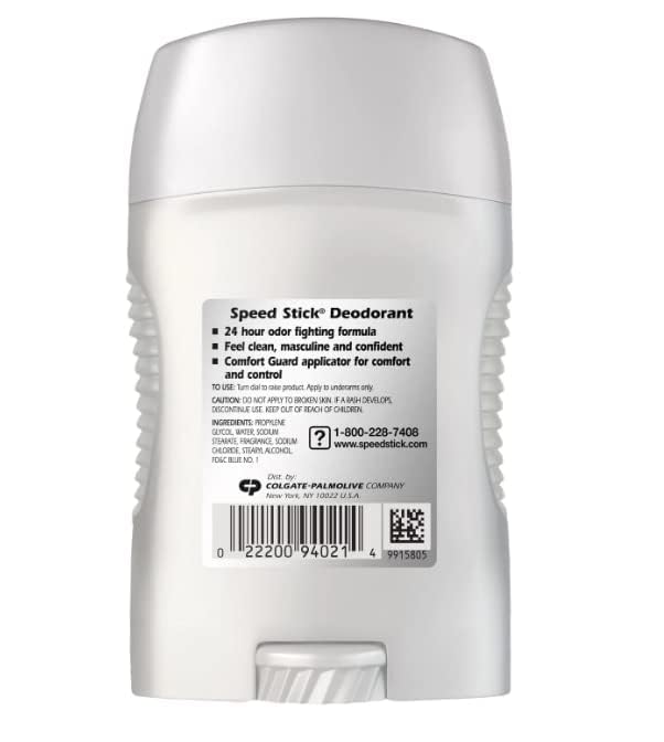 Central Sales Company Speed Stick Deodorant, Active Fresh, 1.8 Oz (I00022966)
