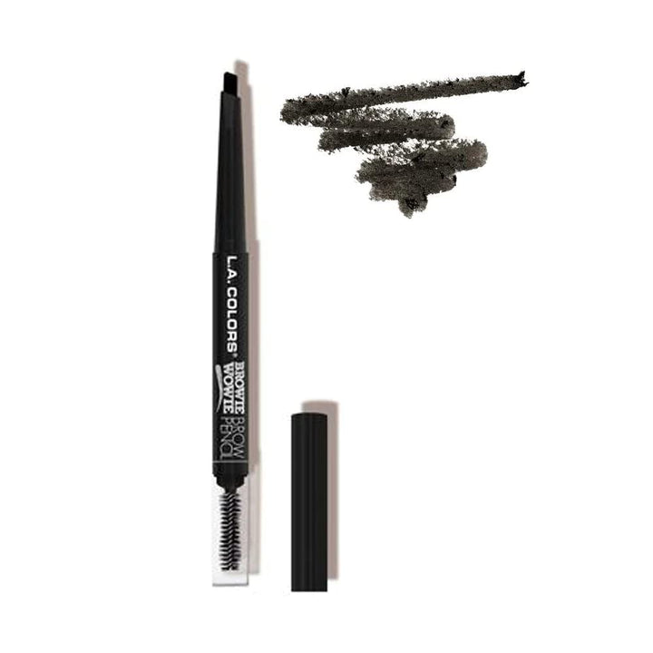 L.A. Colors Browie Wowie Brow Pencil (Eyebrow Pencil), Black, 0.5g
