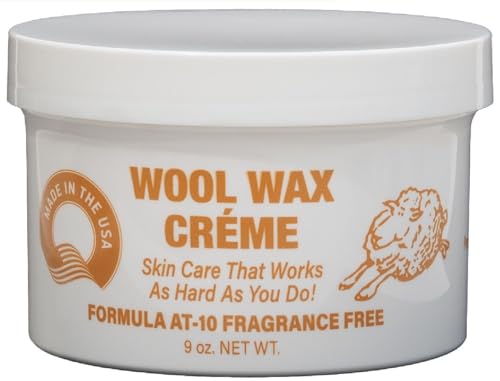Wool Wax Creme Skin Care Formula 9 Ounce (Fragrance-Free)