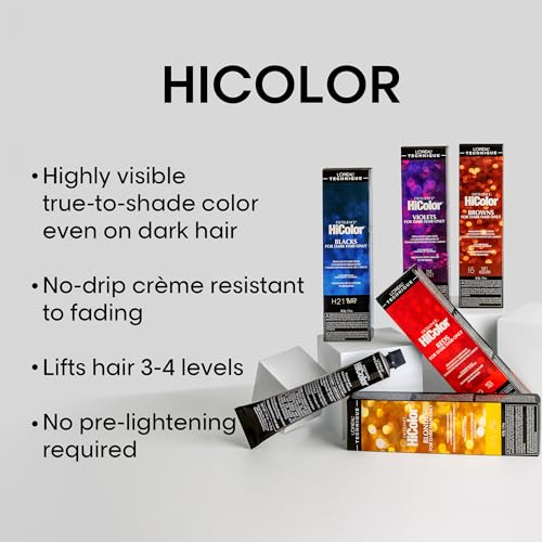 L'Oréal Technique HiColor Browns & Blondes Permanent Hair Color | Lifts Dark Hair in One Step | No Brassiness | Rich, Smooth Creme Formula | Intense, Long-Lasting Color | Sandstone Blonde