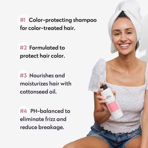 No nothing Sensitive shampoo for color treated hair - Fragrance Free Shampoo - Hypoallergenic, Vegan, Paraben Free and Clear Shampoo - Unscented Shampoo for Sensitive Scalp and Skin – 10.15 oz