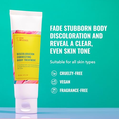 Good Molecules Discoloration Correcting Body Treatment - Cream with Tranexamic Acid Ester Salt, LHA, and Niacinamide - Anti-aging Skincare for Body