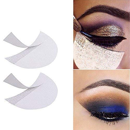 LKE 100 Pcs Eyeshadow Shields Professional Lint Free Under Eye Eyeshadow Gel Pad Patches For Eyelash Extensions/Lip Makeup