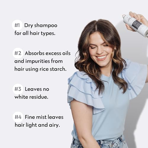 No nothing Dry Shampoo for Women - Waterless Unscented Dry Shampoo for Dark, Blonde, Oily Hair. Hypoallergenic, Fragrance free for Sensitive Scalps 5.3oz