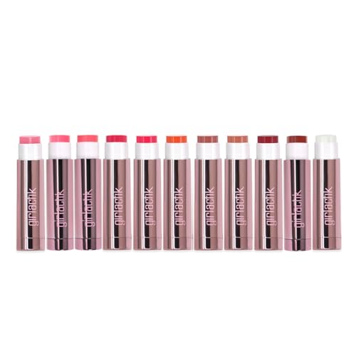 Girlactik Jello Gloss Lip Balm - Original Lip Care with Vitamin E, Aloe Vera, Avocado and Apricot Kernel Oil for Hydrating, Moisturizing Lip Balm with Glossy, Smooth, 4.5 g / 0.15 oz (Be Pink)