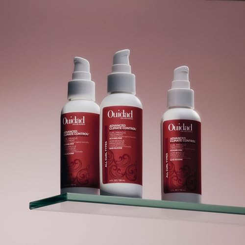 OUIDAD Advanced Climate Control Curl Miracle Treatment, Heat Protection & UV Defense, No Heat Required for Glass-like Curls, For All Hair Types, 4 Fl Oz