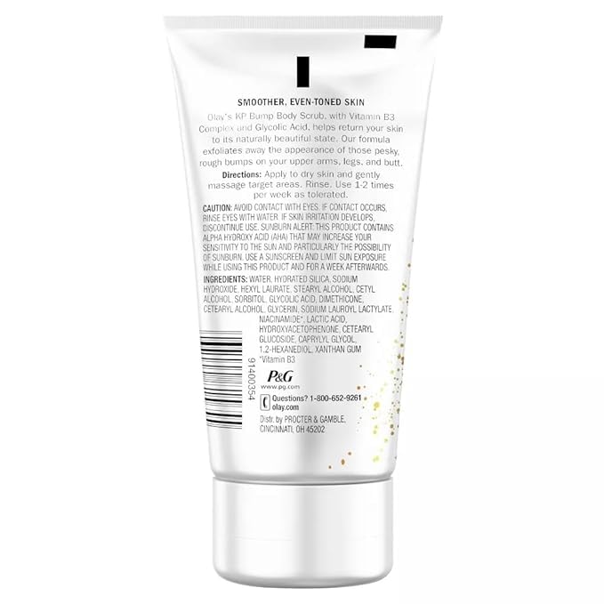 Olay KP Bump Body Scrub with Glycolic Acid and Vitamin B3 Complex, 4.5 Fl Oz