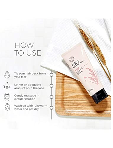 BETT Cleansing foam 150ml with Rice Water for Brighten the Skin | Soap Wort for Deep Cleansing |Moringa Oil for Moisturization | Face Wash for Men and Women