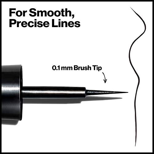 Revlon Skinny Liquid Eyeliner, ColorStay Eye Makeup, Waterproof, Smudge-proof, Longwearing with Ultra-Fine Tip, Black Out, 0.08 oz