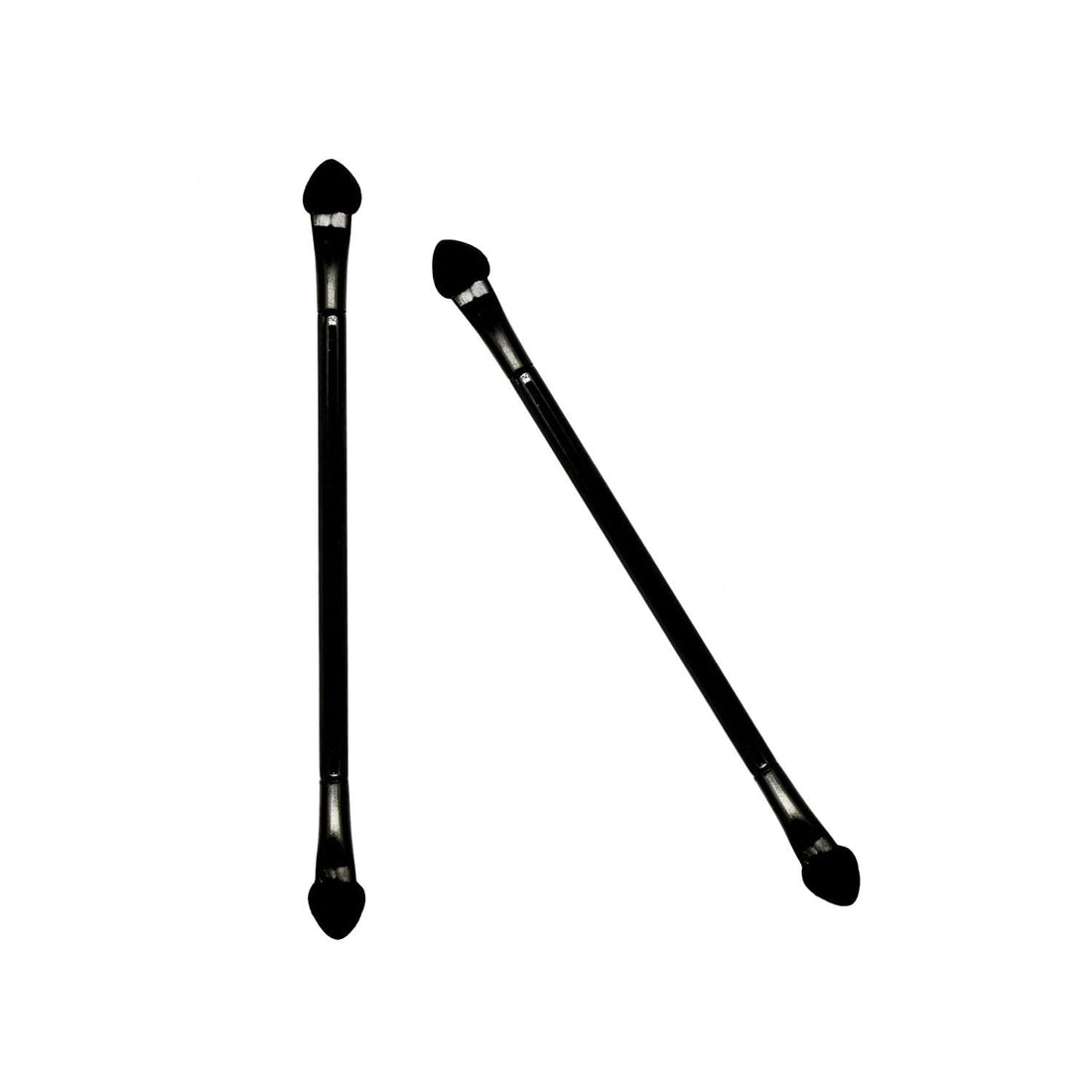 TygoMall Professional Double Head Eyeshadow Brushes Cosmetic Tool 50 Pcs Disposable Dual Sides Eyeshadow Sponge Brushes Makeup Applicator, (Size: 2.44 inch, Color: Black)