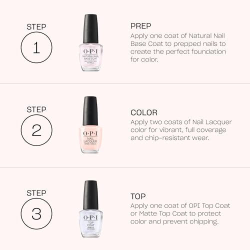 O.P.I Nail Lacquer | Koala Bear-Y (Pink) | 15 ml | Long-Lasting, Glossy Nail Polish | Fast Drying, Chip Resistant