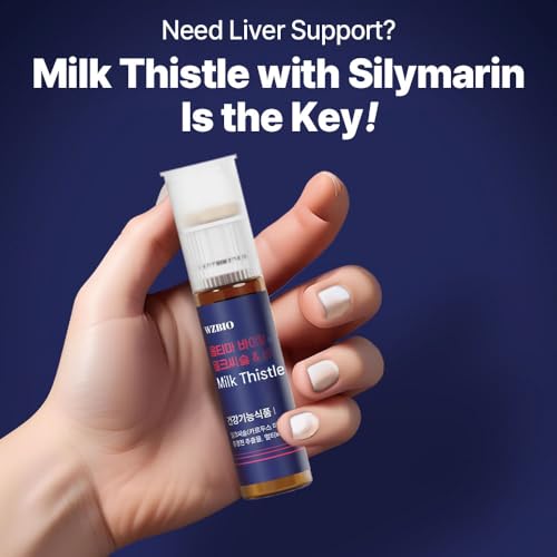 WZBIO Optima Vital - Milk Thistle (Silymarin 130mg) for Liver Health, Liver Supplement, Stress Relief & Immune Support, with Vitamins B, C, D, E & Rhodiola, 10-Day Supply