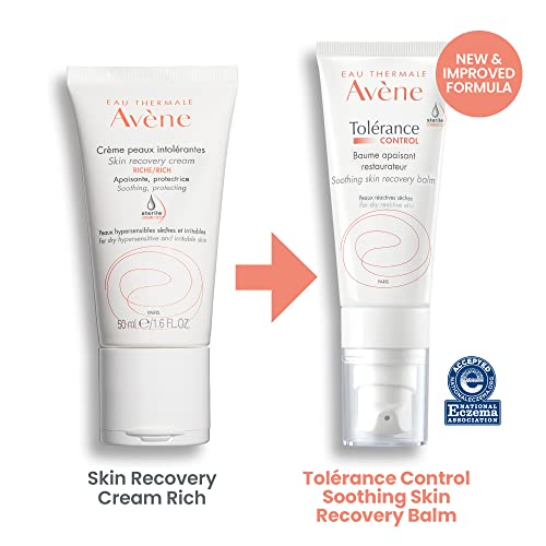 Avène Tolerance Control Soothing Skin Recovery Balm, for Hypersensitive,Dry Skin, Tube with Sterile Pump, 1.3 Fl Oz
