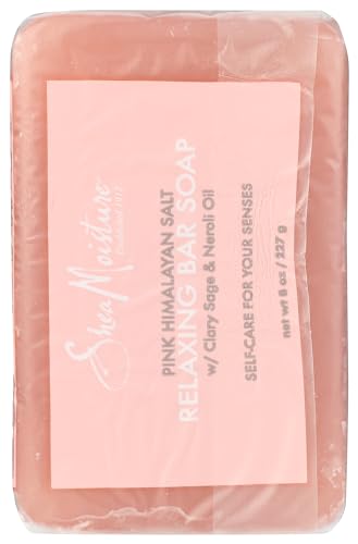SHEA MOISTURE Relaxing Pink Himalayan Salt Bar Soap, 8 OZ