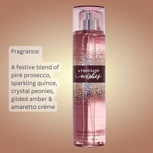 Bath & Body Works A Thousand Wishes By Bath & Body Works for Women - 8 Oz Fine Fragrance Mist, 8 Oz