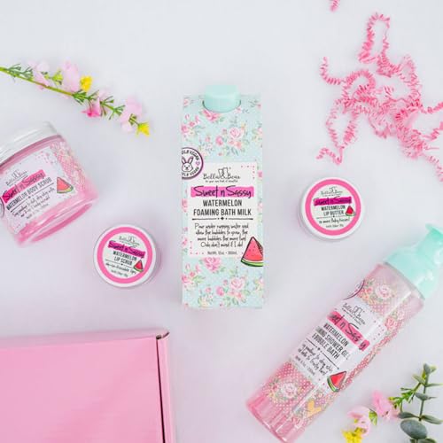 Sweet n Sassy Watermelon Lip Set, Juicy Scrub and Lip Butter - Gift for Women and Teens 2 x 0.6 oz