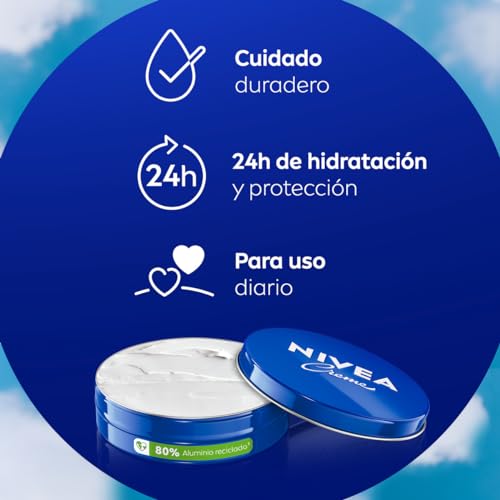 Nivea 150ml Cream: Glycerin-Panthenol Moisturizer for All Skin Types & Tones, Softening Whole Body Lotion