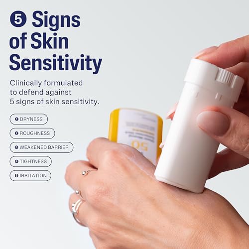 Cetaphil Sheer Mineral Sunscreen Stick for Face & Body, 0.5oz, 100% Mineral Sunscreen: Zinc Oxide & Titanium Dioxide, Broad Spectrum SPF 50, For Sensitive Skin