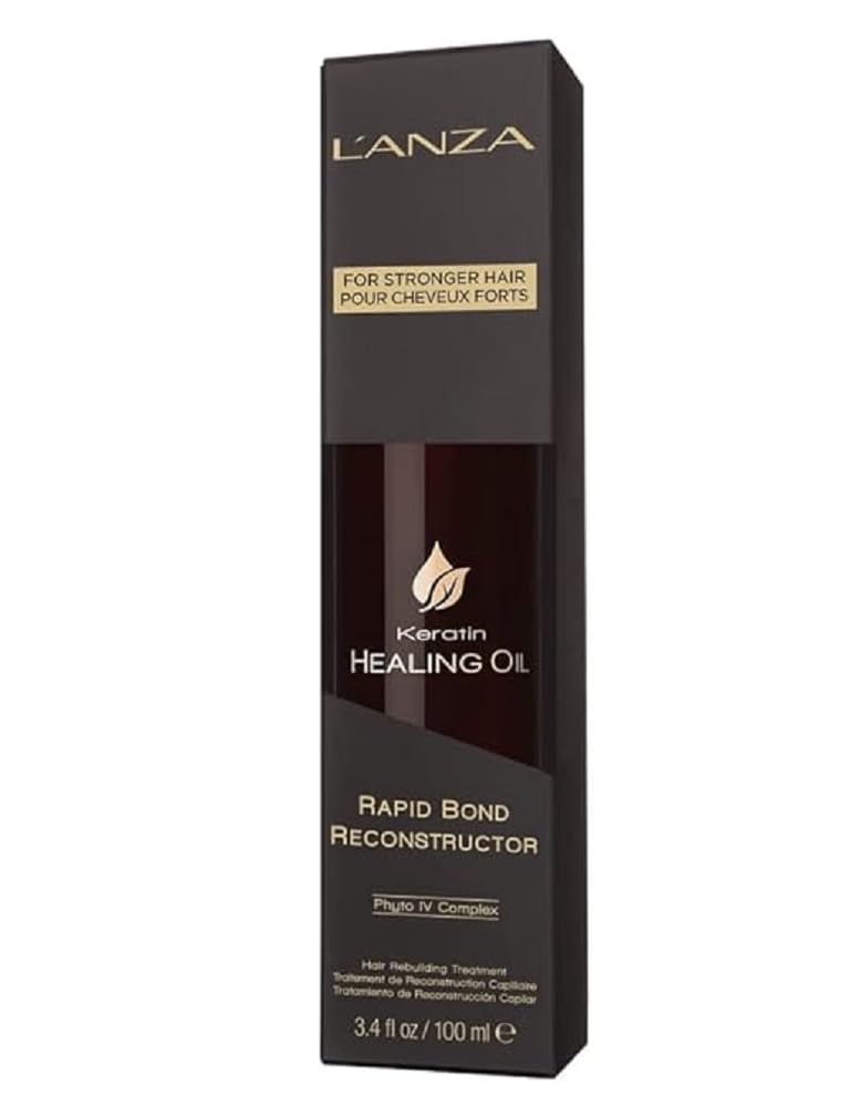 L'ANZA Rapid Bond Reconstructor - Keratin Healing Oil Hair Care Bond Restore Treatment, Phyto IV Complex Hair Repair Treatment for Damaged Hair & Dry Hair, Vegan Hair Split End Repair Serum (3.4Fl Oz)