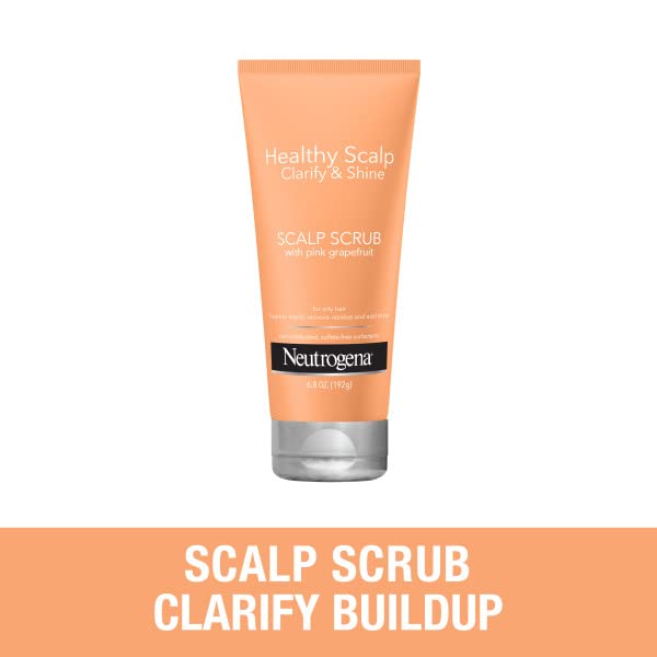 Healthy Scalp Clarify and Shine Scalp Scrub with Pink Grapefruit, for Exfoliating, Clarifying, Cleaner Hair, Hair Mask, Vitamin C