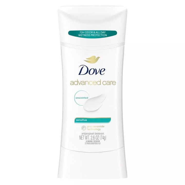 Dove Deodorant 2.6 Ounce Adv Care Anti-Perspirant Sensitive (76ml) (3 Pack)