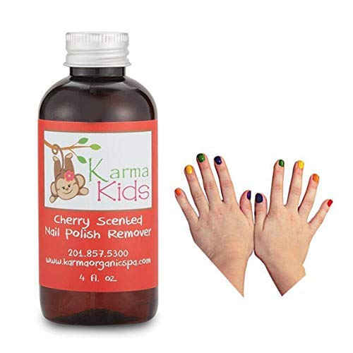 Karma Organic Kids Cherry Scented Nontoxic Natural Nail Polish Remover (4 fluid ounce)