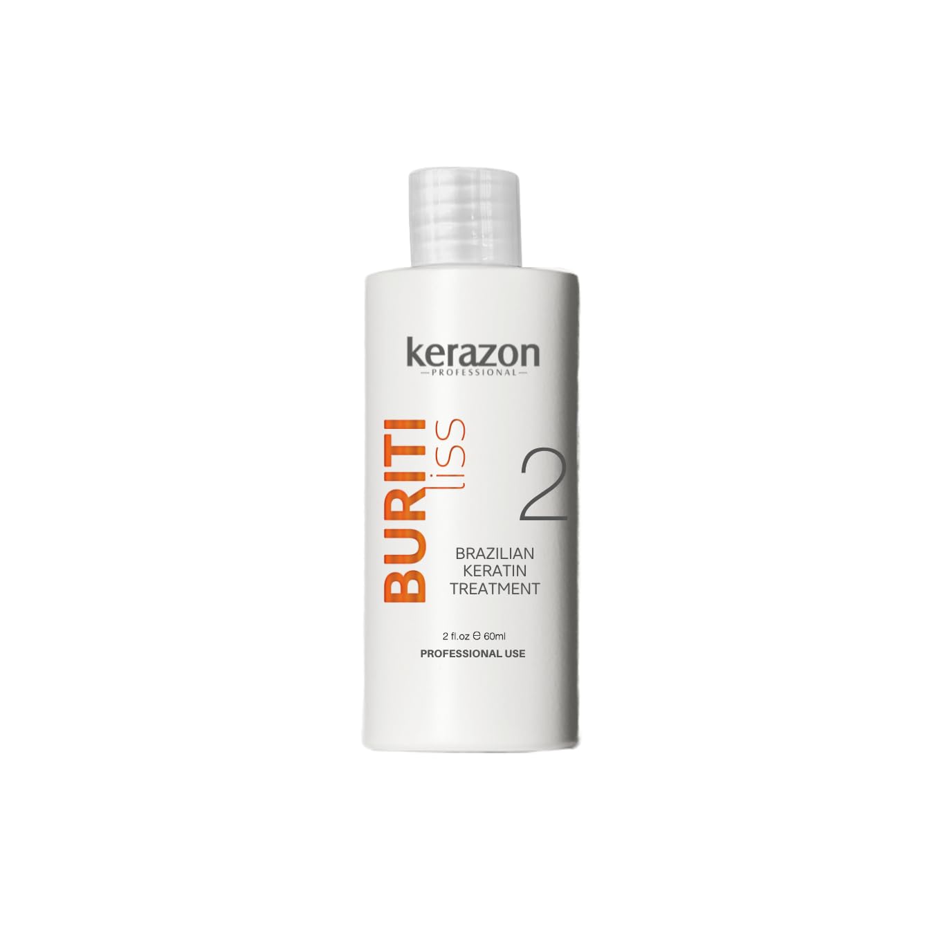 Brazilian Keratin Treatment Kerazon Buriti Liss, 2 fl oz 60ml - For All Hair Types (Pack of 1)
