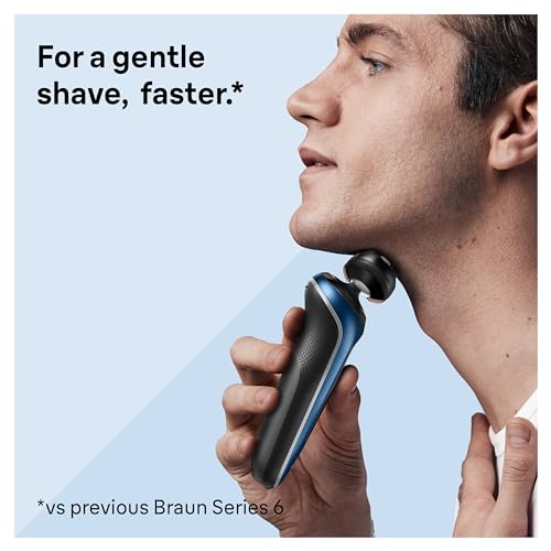 Braun Electric Shaver for Men, Series 6 6172cc, Wet & Dry Shave, Shaving Kit with SmartCare Center and Precision Trimmer