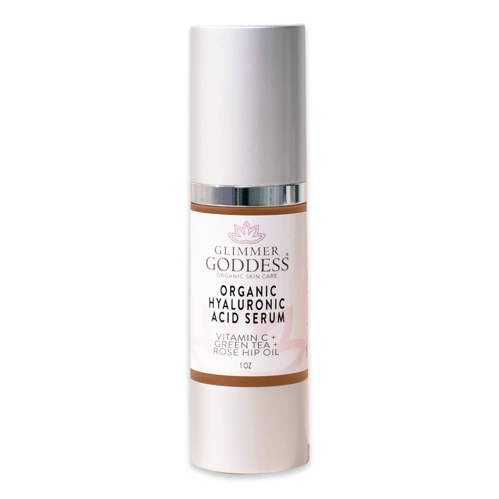 Simply Radiant Organic Hyaluronic Acid and Vitamin C Face Serum - Natural Anti Aging Serum Hydrates & Plumps Skin