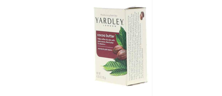 Yardley Cocoa Butter Bath Naturally Moisturizing Soap Bar - 4.25 Oz, 3 Pack