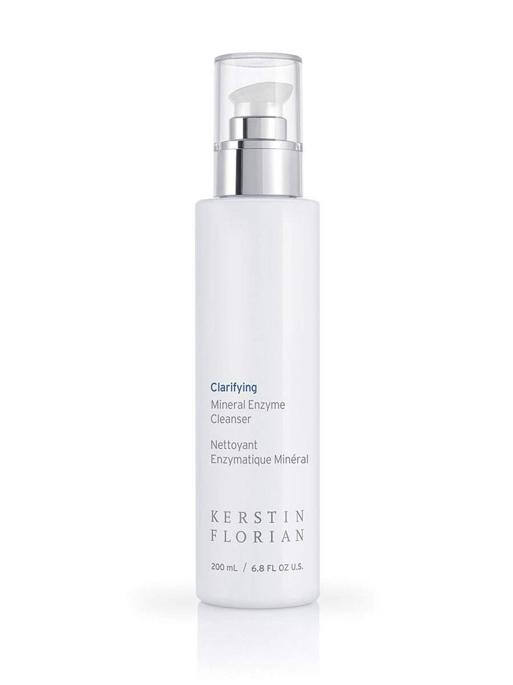 Kerstin Florian Clarifying Mineral Enzyme Cleanser, Gentle Face Wash Detoxifies and Balances with Organic Kelp and Fruit Enzymes for All Skin Types (6.8 fl oz)