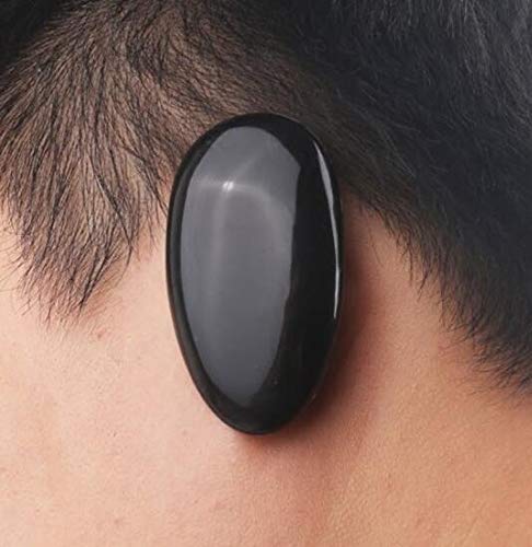 VANTOBEST 10Pairs Black Plastic Hair Dye Earmuffs Professional Ear Protectors Ear Caps Ear Muffs Salon Supplies for Hairdressing Dye Coloring