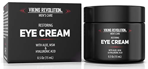 Viking Revolution Men's Eye Cream - Natural Anti-Aging, Dark Circle Treatment, Reduces Puffiness & Crowsfeet - 6ml