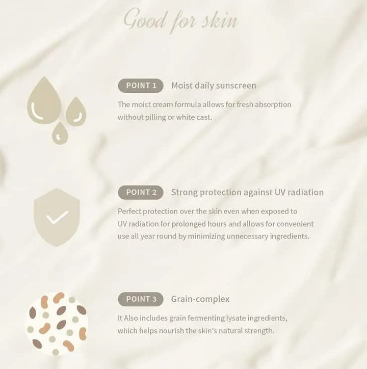 Relief Sun Organic sunscreen SPF50++++PA++++ Rice and Probiotics | Korean Skin Care Solution for All Skin Types | Nourishing Skin Protection and UV Defen