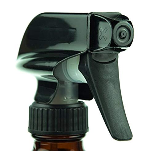 1Pack 8.5oz 250ML Refillable Brown Glass Spray Bottles Fine Mist Sprayer Container With Black Trigger For Aromatherapy Cleaning Products Water Essential Oils Stream Settings Pot