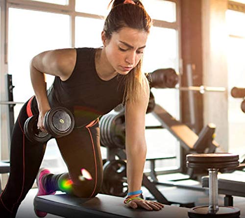 Kenz Laurenz Soft and Stretchy Elastic Cotton Headbands, (Pack of 12) - Neon Yellow