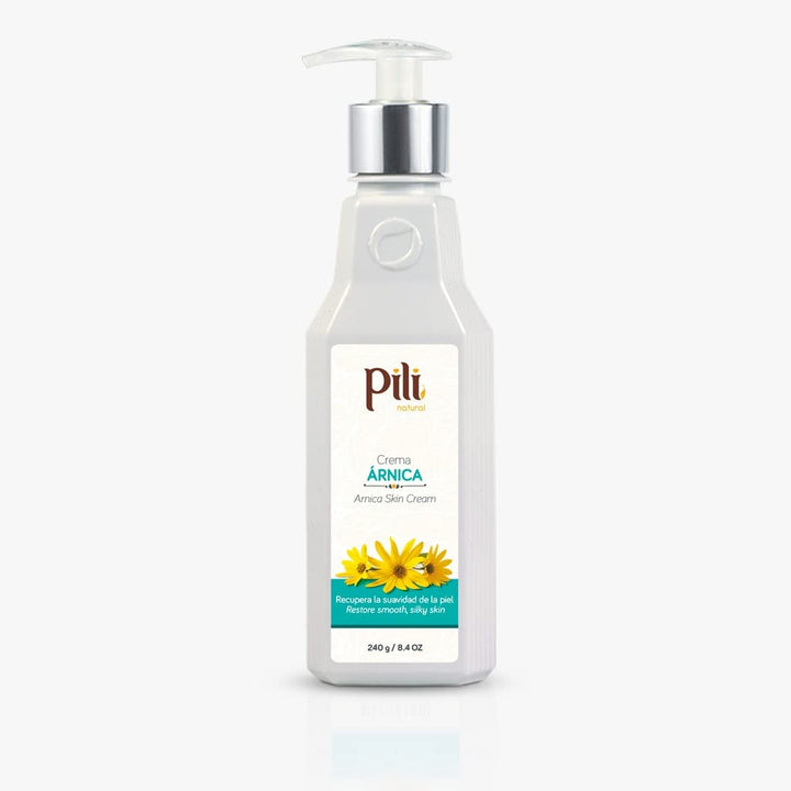Pili Natural Arnica Cream - Restore Smooth Silky Skin - Crema de Arnica -Bottle 8.4 oz